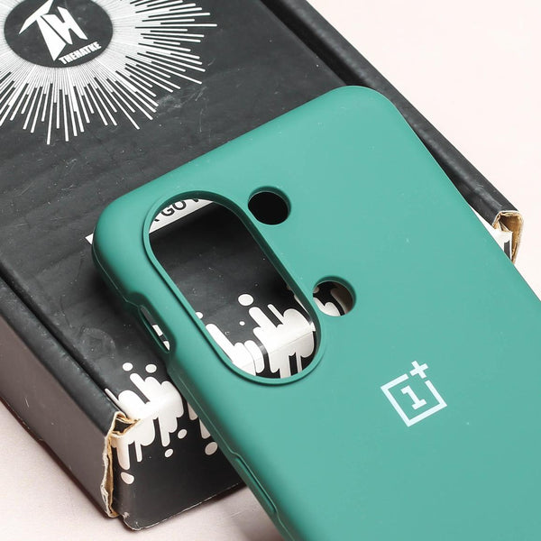Dark Green Original Silicone case for Oneplus Nord 3 - The Hatke