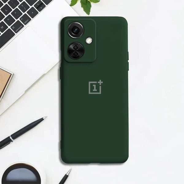 Dark Green Original Silicone case for Oneplus Nord CE 3 Lite - The Hatke
