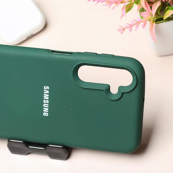 Dark Green Original Silicone case for Samsung A54 - The Hatke