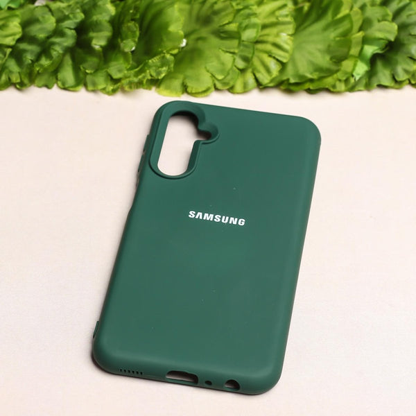 Dark Green Original Silicone case for Samsung A54 - The Hatke