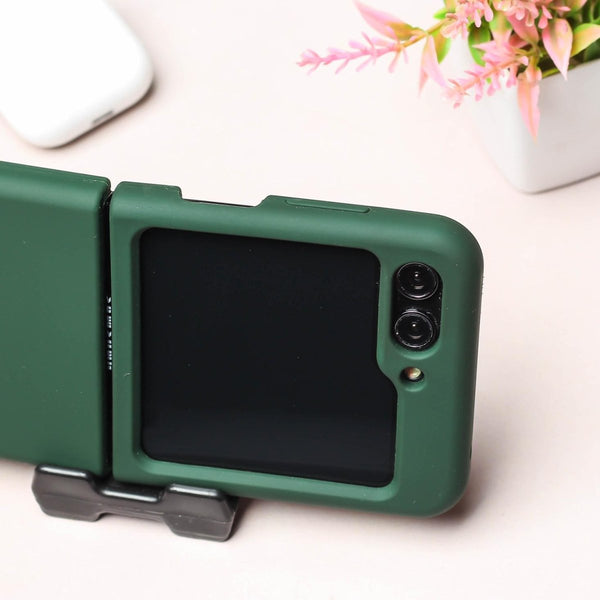 Dark Green Original Silicone case for Samsung Galaxy Z FLIP 5 - The Hatke