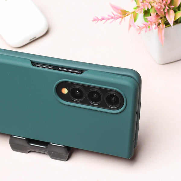 Dark Green Original Silicone case for Samsung Z Fold 3 5G - The Hatke