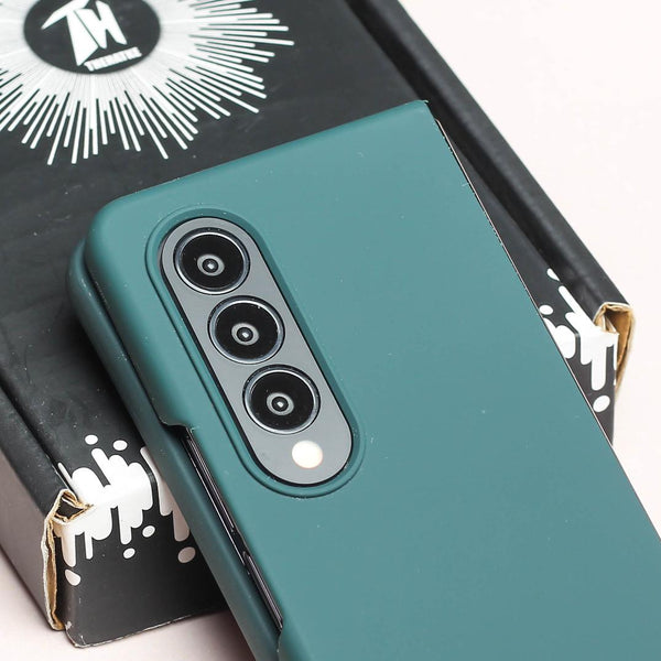 Dark Green Original Silicone case for Samsung Z Fold 3 5G - The Hatke