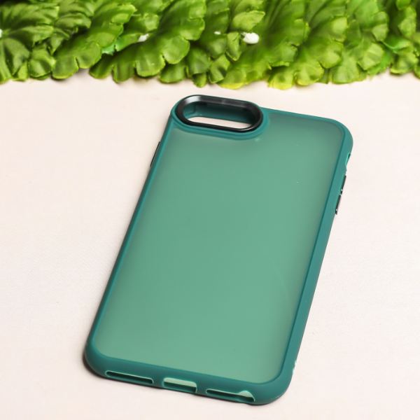 Dark Green Smoke Skin Silicone case for Apple iphone 7 Plus - The Hatke