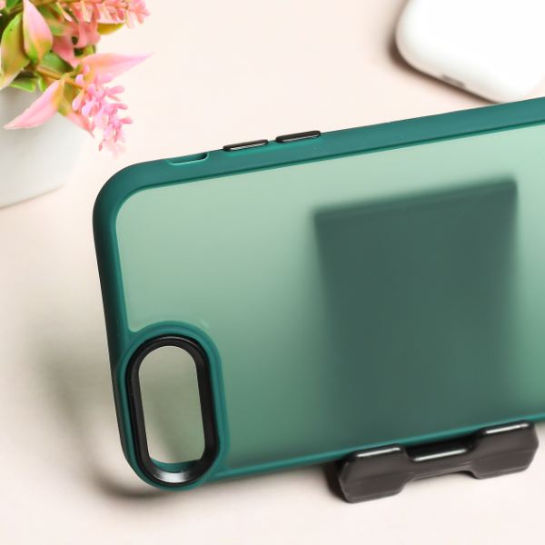 Dark Green Smoke Skin Silicone case for Apple iphone 7 Plus - The Hatke
