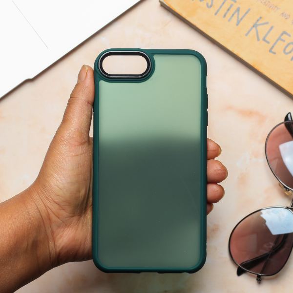 Dark Green Smoke Skin Silicone case for Apple iphone 7 Plus - The Hatke