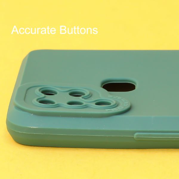 Dark Green Spazy Silicone Case for Infinix Hot 10s - The Hatke