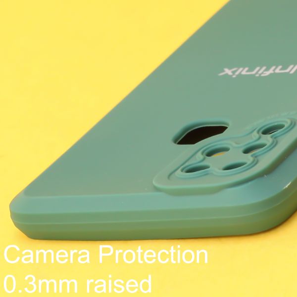Dark Green Spazy Silicone Case for Infinix Hot 10s - The Hatke