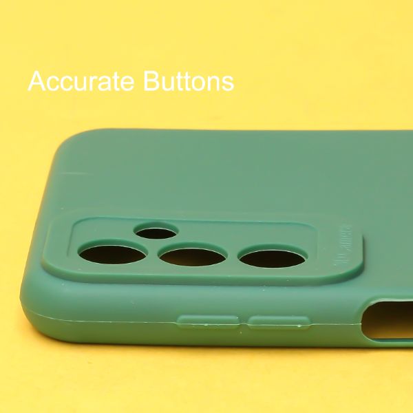 Dark Green Spazy Silicone Case for Samsung F23 - The Hatke