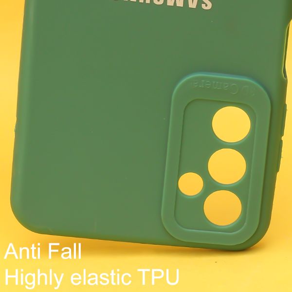 Dark Green Spazy Silicone Case for Samsung F23 - The Hatke