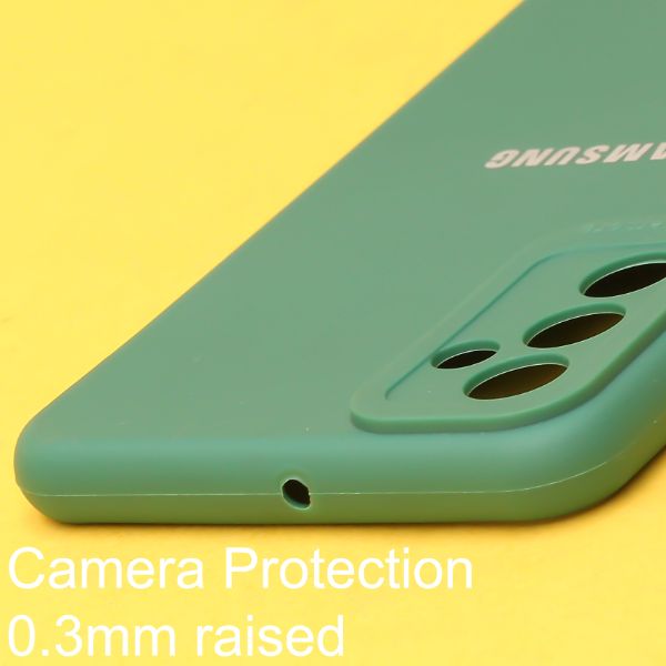 Dark Green Spazy Silicone Case for Samsung F23 - The Hatke