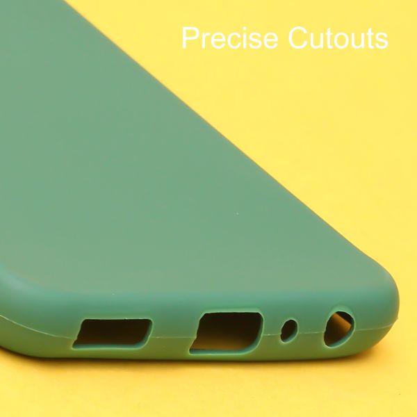 Dark Green Spazy Silicone Case for Samsung F23 - The Hatke