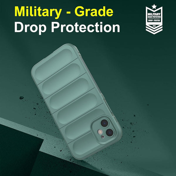 Dark Green Wave Case for Apple Iphone 11 - The Hatke