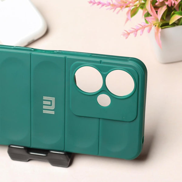 Dark Green Wave Case for Redmi 13C 5g - The Hatke