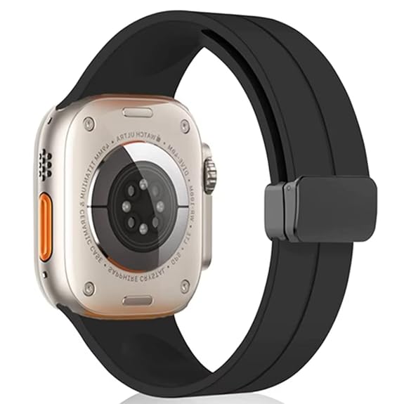 Dark Grey Magnetic Clasp Adjustable Strap For Apple Iwatch (22mm) - The Hatke