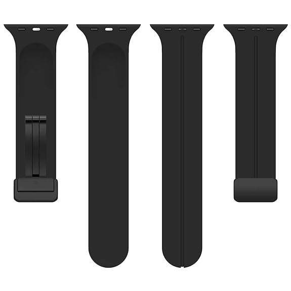 Dark Grey Magnetic Clasp Adjustable Strap For Apple Iwatch (22mm) - The Hatke
