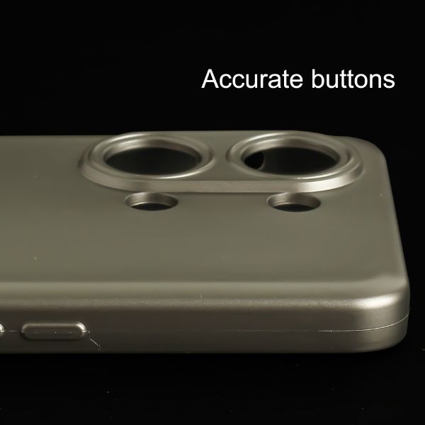 Dark Grey Metallic Finish Silicone Case for Oneplus nord 3 - The Hatke