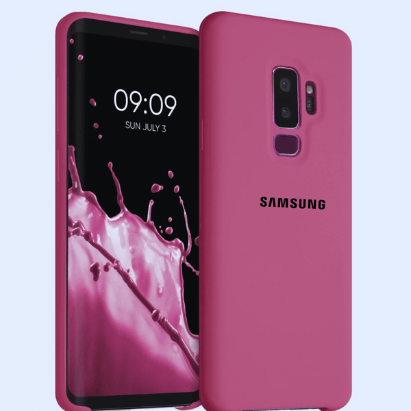 Dark Pink Camera Original Silicone case for Samsung S9 Plus - The Hatke