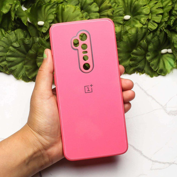 Dark Pink camera Safe mirror case for Oneplus 7 Pro - The Hatke