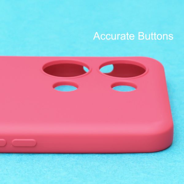 Dark Pink Original Silicone Case for Oneplus Nord 3 - The Hatke