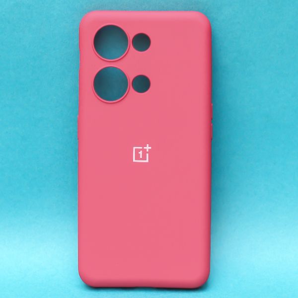 Dark Pink Original Silicone Case for Oneplus Nord 3 - The Hatke