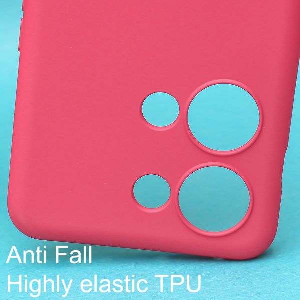 Dark Pink Original Silicone Case for Oneplus Nord 3 - The Hatke
