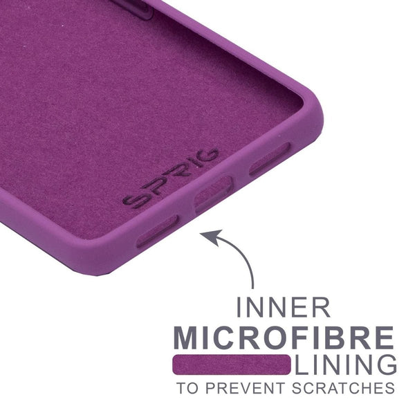 Dark Purple Camera Original Silicone case for Google Pixel 7 - The Hatke
