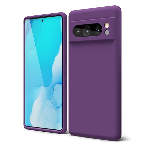 Dark Purple Camera Original Silicone case for Google Pixel 8 Pro - The Hatke