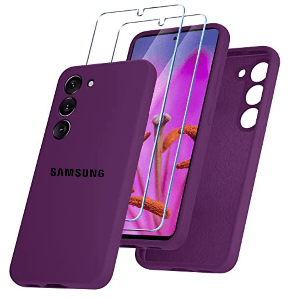 Dark Purple Camera Original Silicone case for Samsung S24 - The Hatke