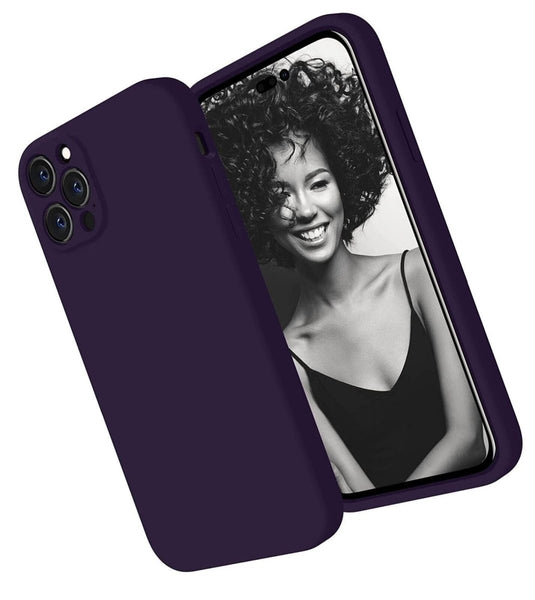 Dark Purple Original Camera Silicone case for Apple iphone 11 - The Hatke