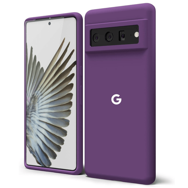 Dark Purple Original Silicone case for Google Pixel 7 - The Hatke