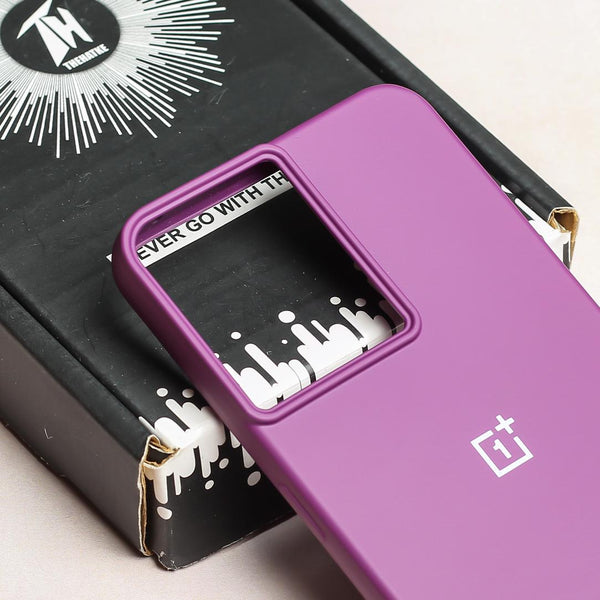 Dark Purple Original Silicone case for Oneplus 10R - The Hatke