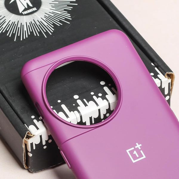 Dark Purple Original Silicone case for Oneplus 11R - The Hatke