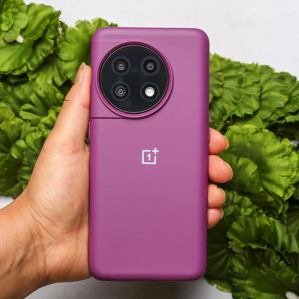 Dark Purple Original Silicone case for Oneplus 11R - The Hatke