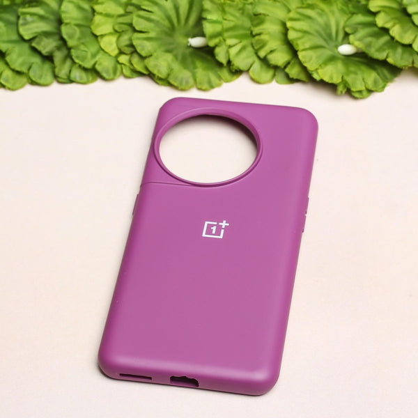 Dark Purple Original Silicone case for Oneplus 11R - The Hatke