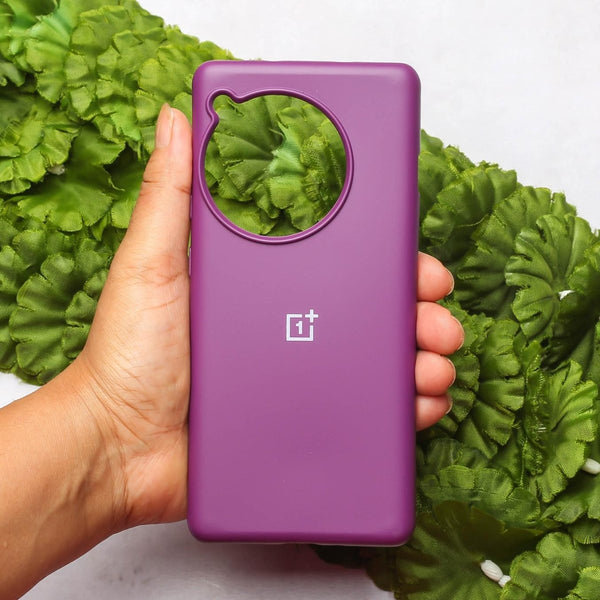 Dark Purple Original Silicone case for Oneplus 12R - The Hatke