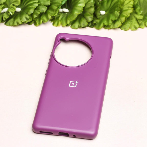Dark Purple Original Silicone case for Oneplus 12R - The Hatke
