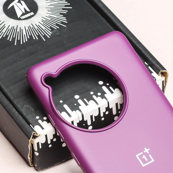 Dark Purple Original Silicone case for Oneplus 12R - The Hatke