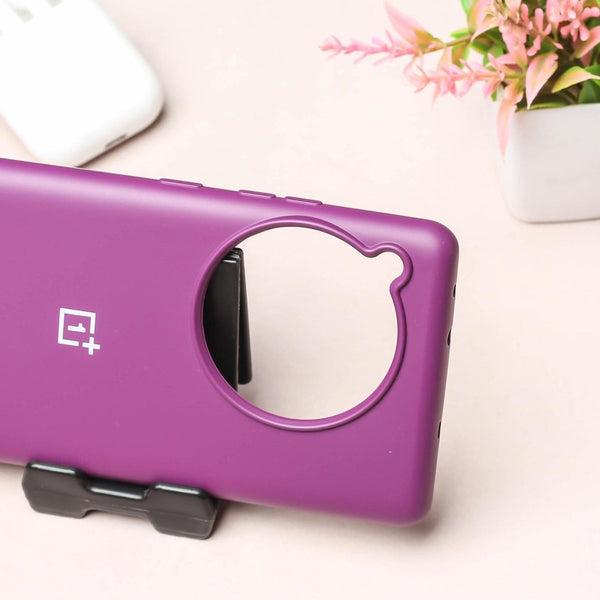 Dark Purple Original Silicone case for Oneplus 12R - The Hatke