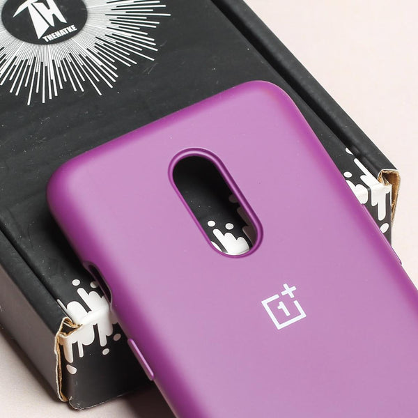 Dark Purple Original Silicone case for Oneplus 7 - The Hatke