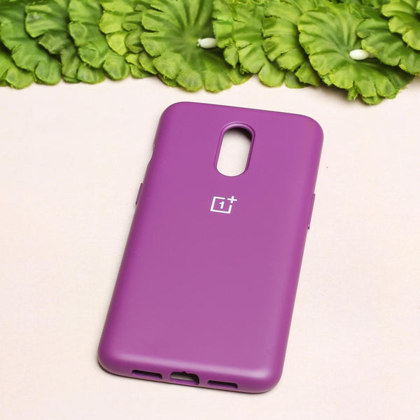 Dark Purple Original Silicone case for Oneplus 7 - The Hatke