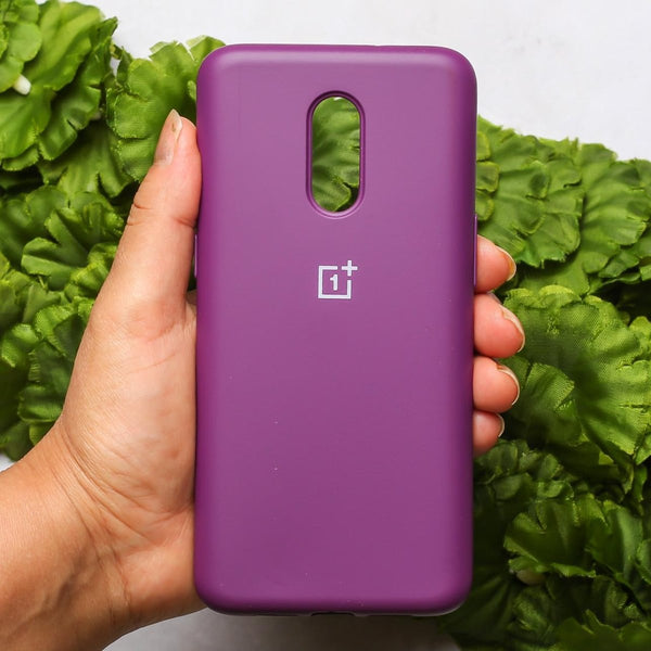 Dark Purple Original Silicone case for Oneplus 7 - The Hatke