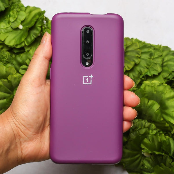 Dark Purple Original Silicone case for Oneplus 7 Pro - The Hatke