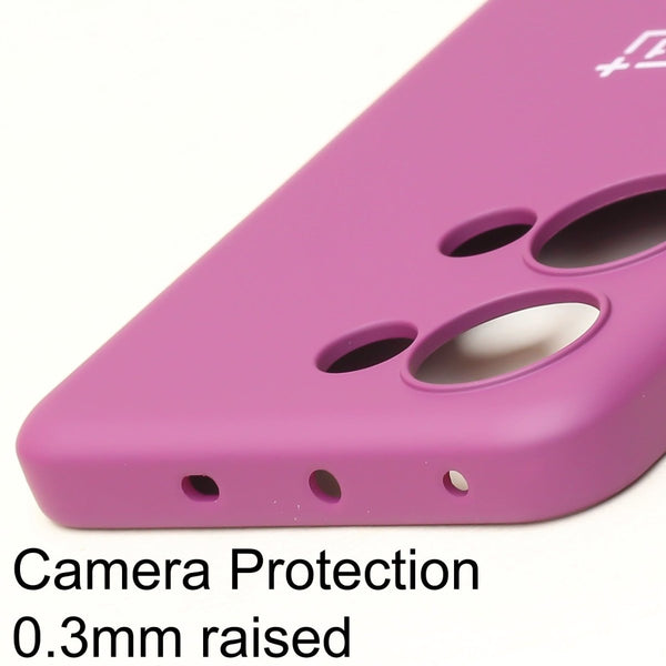 Dark Purple Original Silicone case for Oneplus Nord 3 - The Hatke