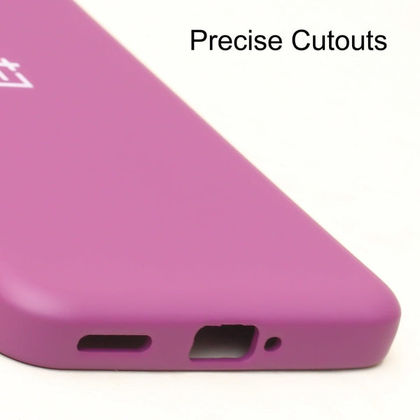 Dark Purple Original Silicone case for Oneplus Nord 3 - The Hatke