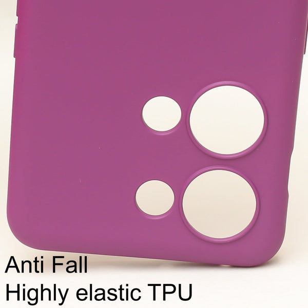 Dark Purple Original Silicone case for Oneplus Nord 3 - The Hatke