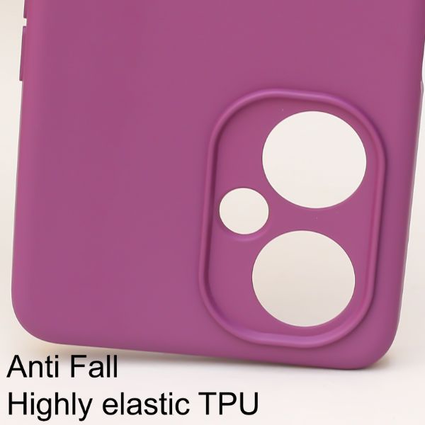 Dark Purple Original Silicone case for Oneplus Nord CE 3 Lite - The Hatke