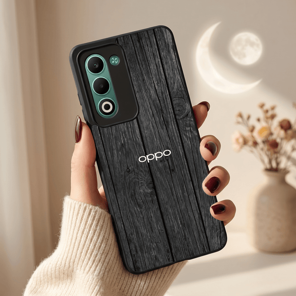 Dark Wood MB Case for Oppo A5 5G - The Hatke