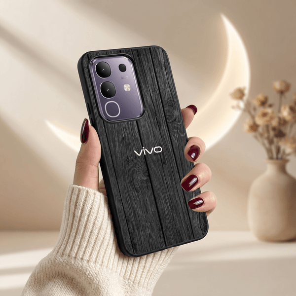 Dark Wood MB Case for Vivo T4X - The Hatke