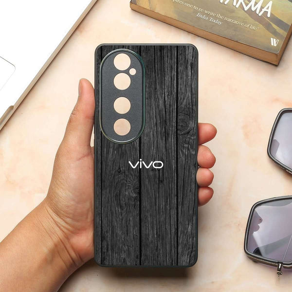 Dark Wood MB Case for Vivo V40 Pro - The Hatke